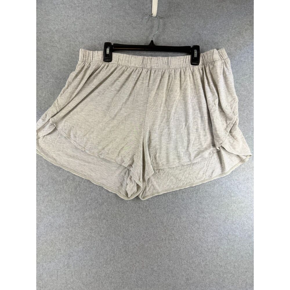 Old Navy Sunday Sleep Women’s 2X Gray Dolphin Hem Pajama Lounge Shorts 3699
